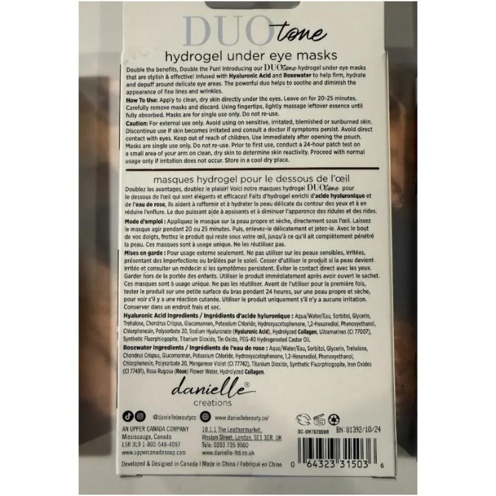 Danielle Creations Duo Tone Under Eye Masks 8 Pairs 3 Packs